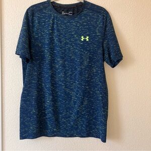 Under Armour Men's Blue Shirt used good condition large